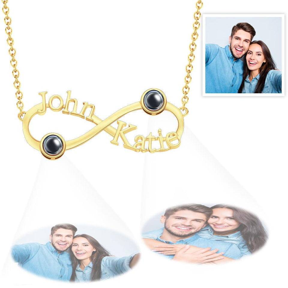 Gift for who lost a loved one - Personalized Infinity Symbol Engraved Charm