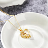 Gift for who lost a loved one - Personalized Letter Heart Projection Charm