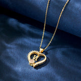 Gift for who lost a loved one - Personalized Letter Heart Projection Charm