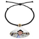 Personalized Braided Black Rope Photo Projection Charm