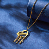 Nana's Babies - Personalized Grandma Engraved Dream Catcher Heart Necklace