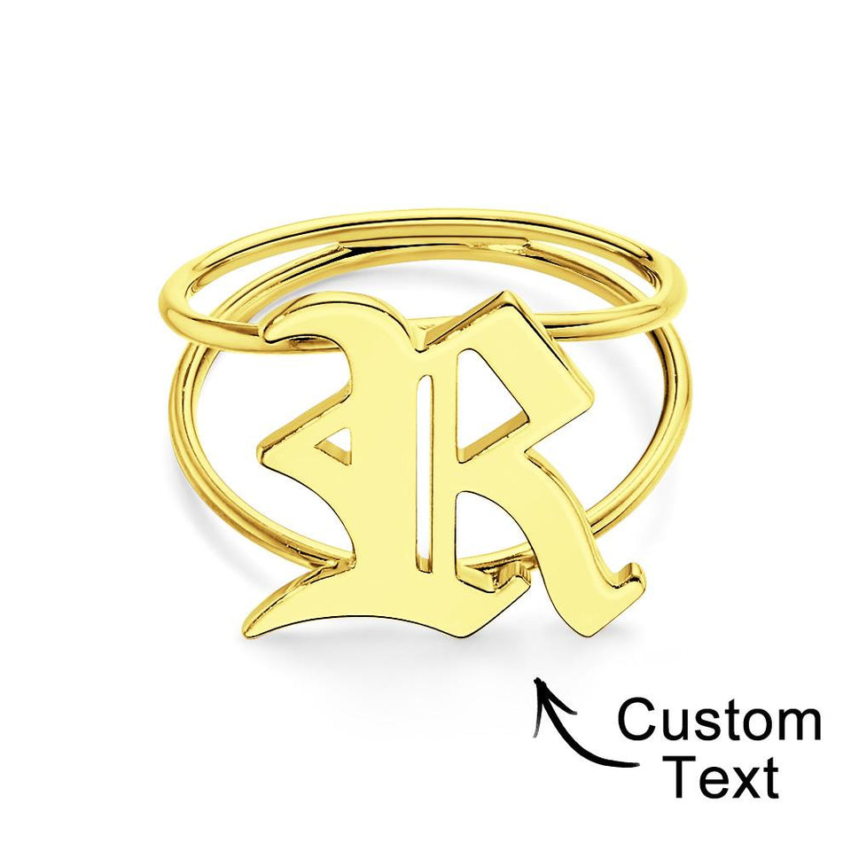 Old English Initial - Personalized Old English Initial