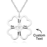 Personalized Four Leaves Clover Charm