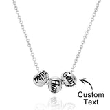 Engraved Necklace Optional Bead Charm Optional Bead Charm - gift for who lost a loved one - Personalized Necklace