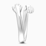 Engraved Hugging Hands - Personalized Engraved Hugging Hands