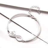 Any Names - Personalized Engraved Bracelet Infinity Symbol