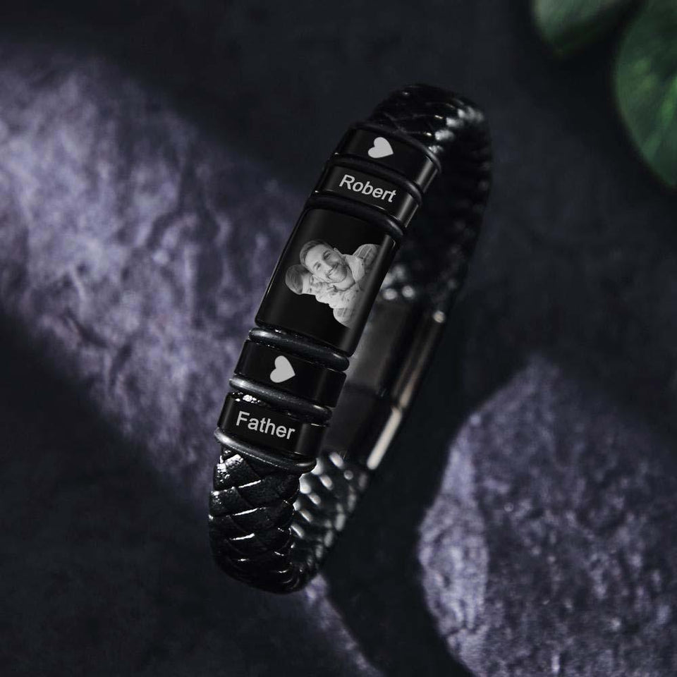 Any Photos - Personalized Photo Engraved Bracelet