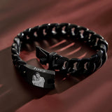 Any Photo - Personalized Photo Engraved Thick Chain Bracelet