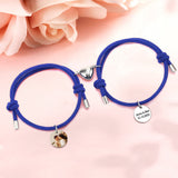 Matching Magnetic Heart - Personalized Couple Bracelet