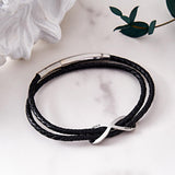 Any Names - Personalized Couple Infinity Sign Bracelet