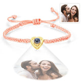 Personalized Heart-shaped Photo Projection Bracelet