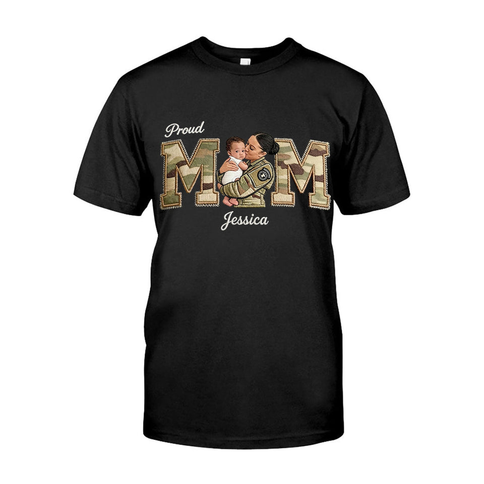 Proud Military Mom - Personalized Mother T-shirt And Hoodie