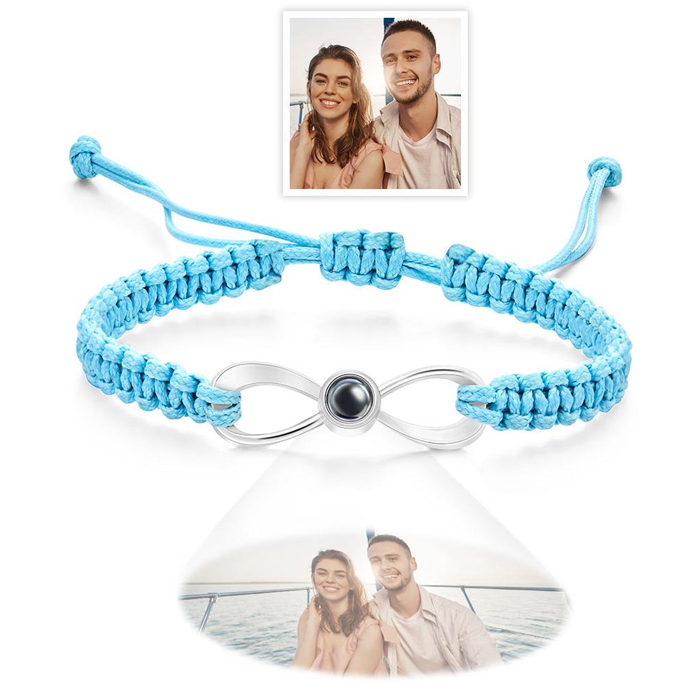 Personalized Infinity Projection Photo Charm