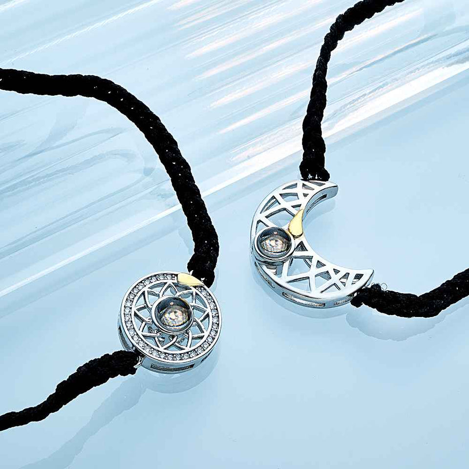 Sun And Moon - Personalized Photo Projection Bracelet