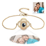 Personalized Clover Photo Projection Charm