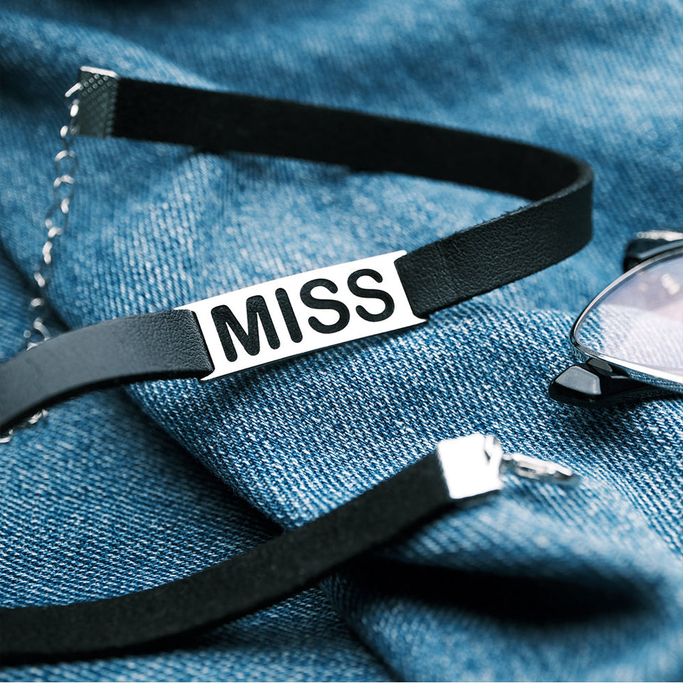 Fashion Gift - Personalized Hollow Text Choker