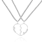 Any Name Heart - Personalized Couple Name Heart Necklace
