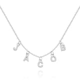 Any Letter - Personalized Diamond Initial Name Necklace