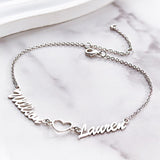 I Love You - Personalized Couple Bracelet with Desired Name