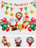 Merry Christmas - Christmas Balloons Set With Banner for Christmas