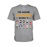 This Awesome Grandpa Grandma Belongs To - Personalized Mother's Day Grandma T-shirt and Hoodie