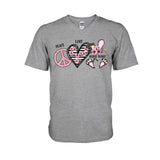 Peace Love Nurse Bunny - Personalized T-shirt and Hoodie