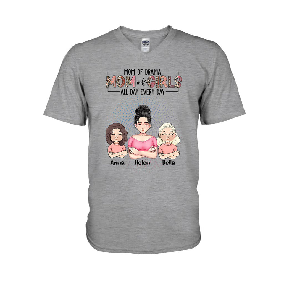Mom Mode All Day - Personalized Mother's Day Mother T-shirt and Hoodie