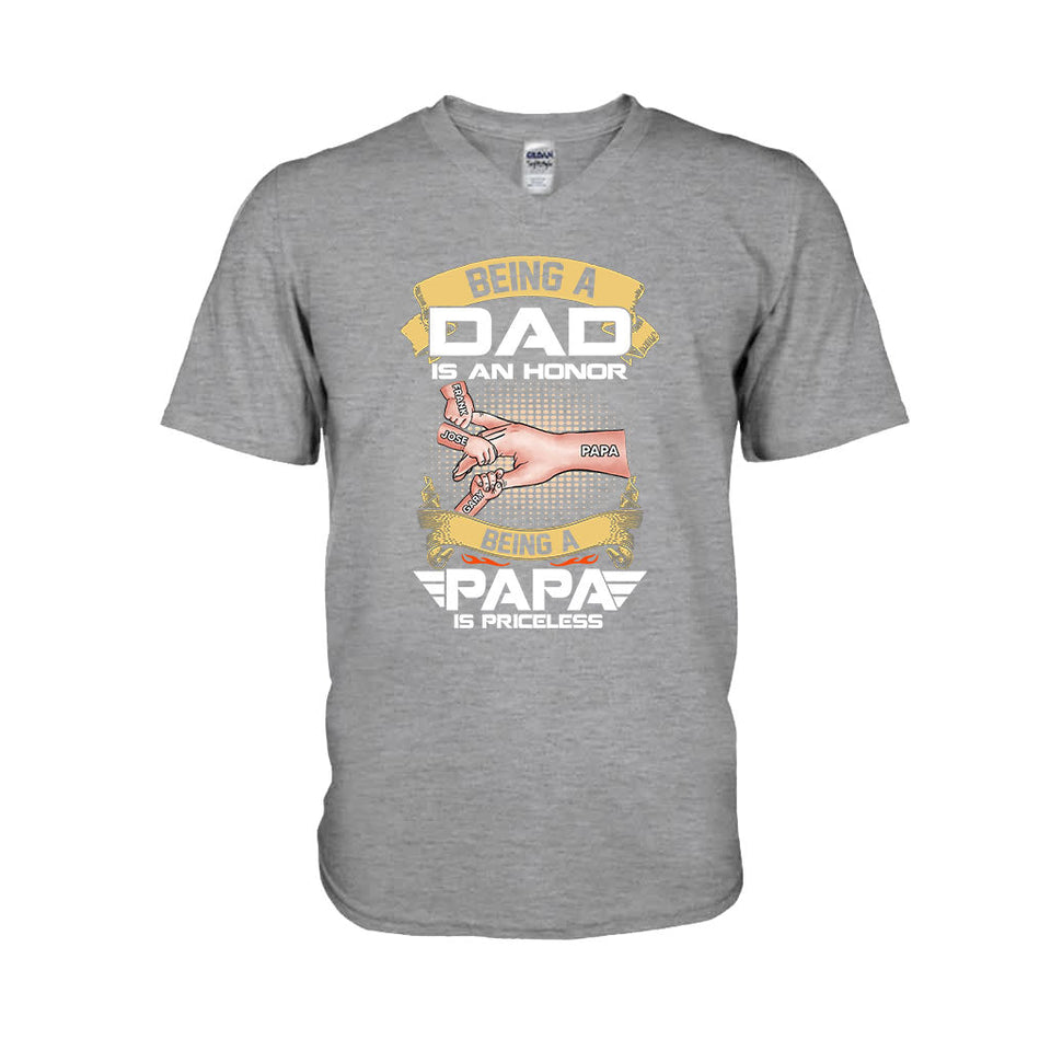 Priceless Papa - Personalized Grandpa T-shirt and Hoodie
