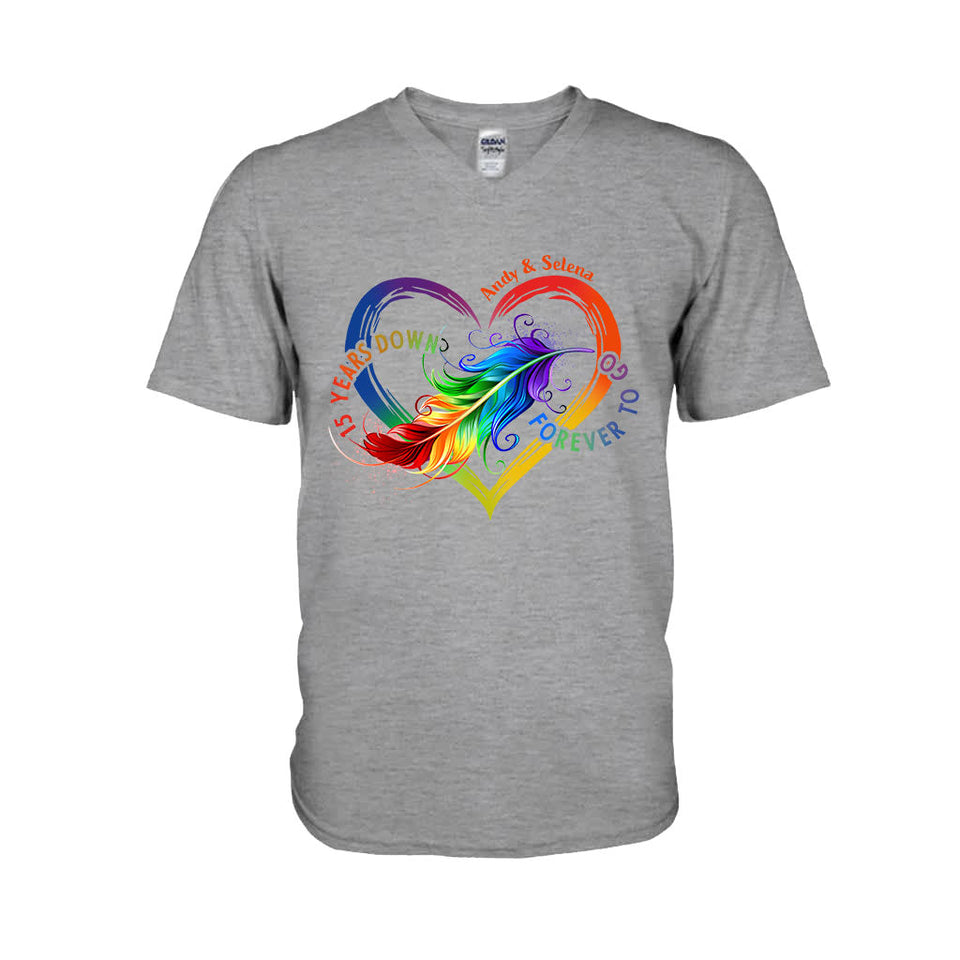 Forever To Go - Personalized Couple T-shirt and Hoodie