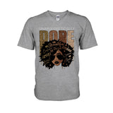 Black Queen - African American T-shirt and Hoodie With Faux Glitter Print 1121