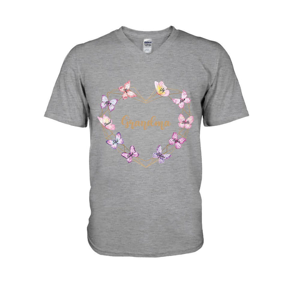 Grandma Mama - Personalized Mother's Day Grandma T-shirt and Hoodie
