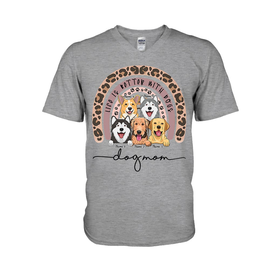 Dog Mom - Personalized Dog T-shirt and Hoodie