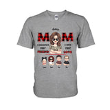 Mom First Friend First Love - Personalized Mother T-shirt and Hoodie