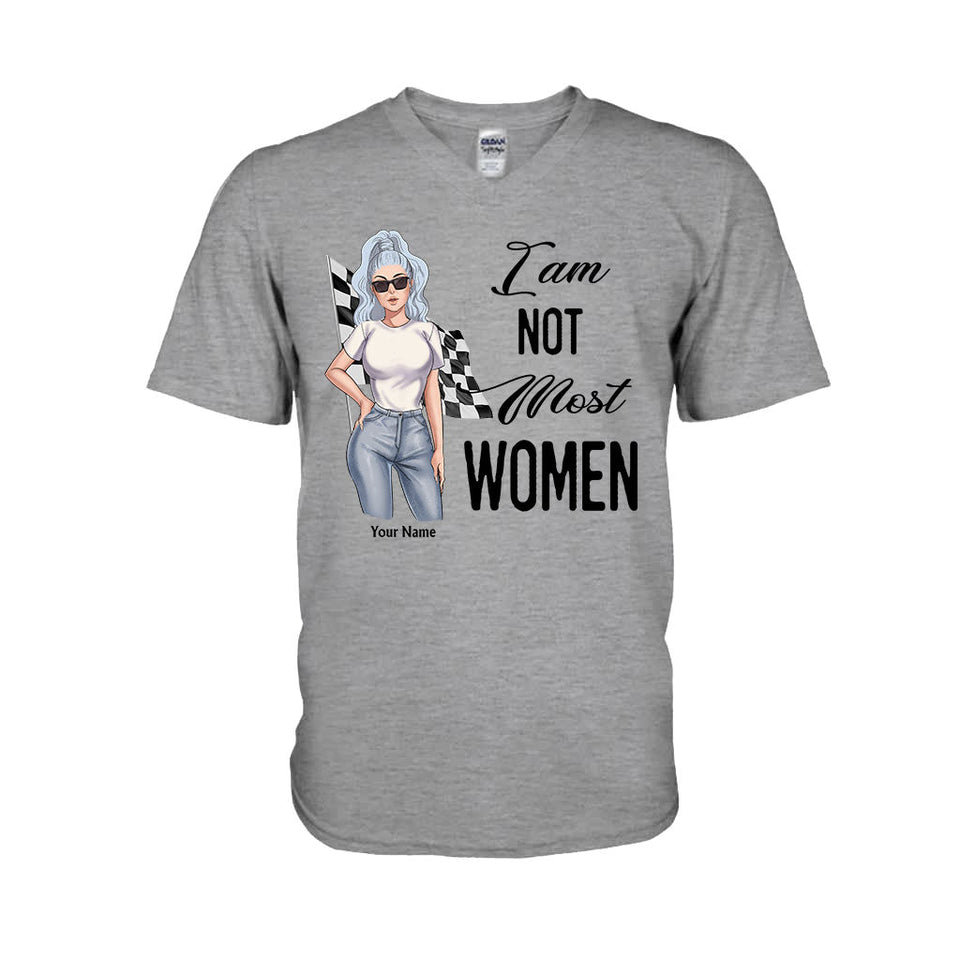 I'm Not Most Women - Personalized Racing T-shirt and Hoodie