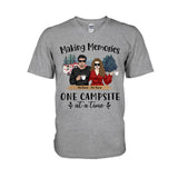 Just Two Of Us Camping Couple - Personalized T-shirt and Hoodie