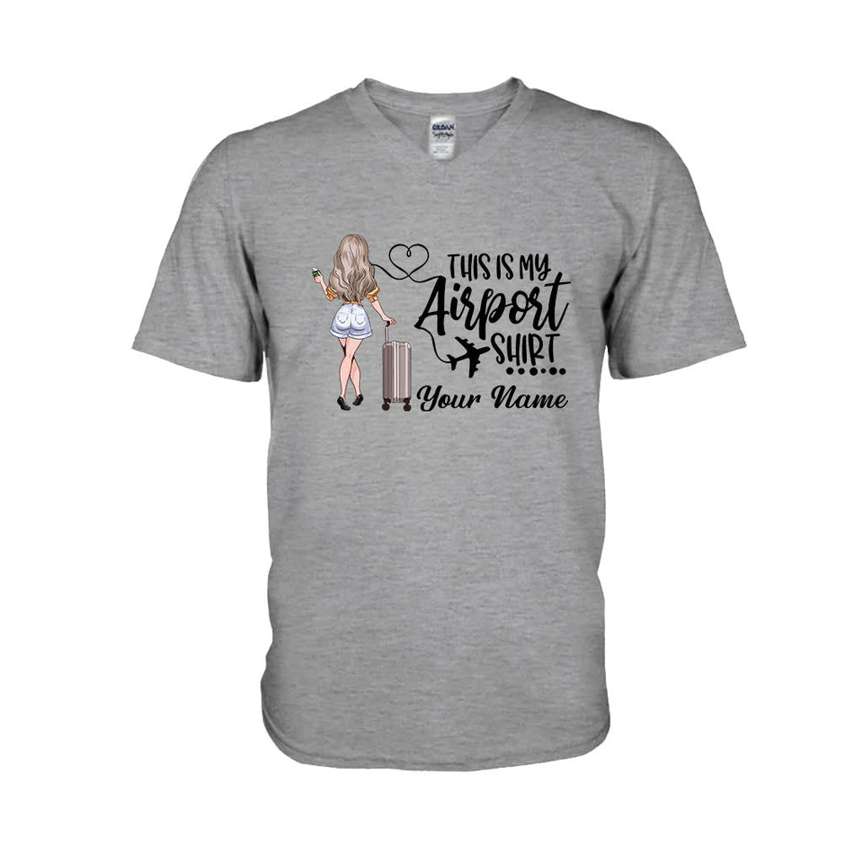 This Is My Airport Shirt - Personalized Travelling T-shirt and Hoodie