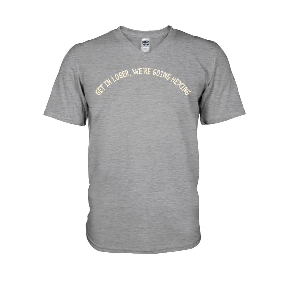 Get In Loser We're Going Hexing Witch - Personalized Halloween T-shirt and Hoodie