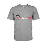 Me With The Cats - Personalized Cat T-shirt and Hoodie