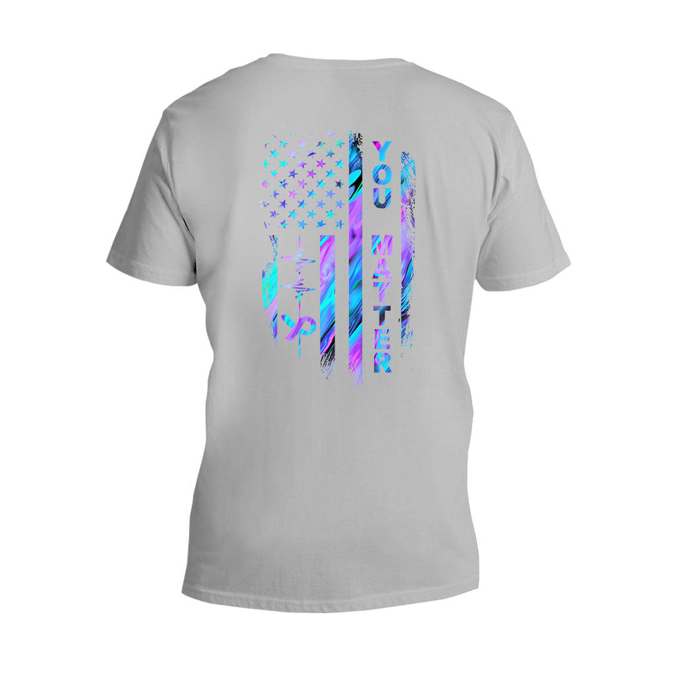 Suicide Prevention Flag T-shirt And Hoodie 062021
