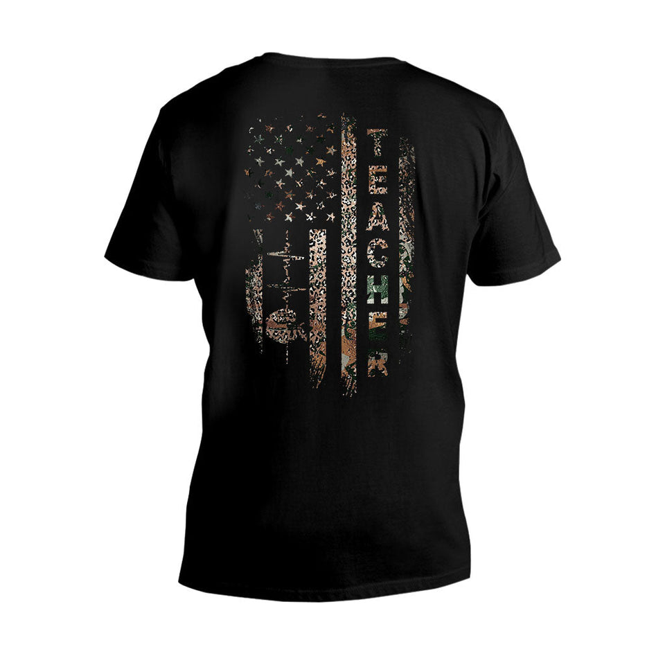Teach Love Inspire - Personalized Independence Day Teacher T-shirt and Hoodie