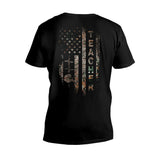 Teach Love Inspire - Personalized Independence Day Teacher T-shirt and Hoodie