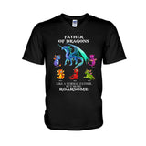 Father Of Dragons - Personalized Father's Day T-shirt and Hoodie