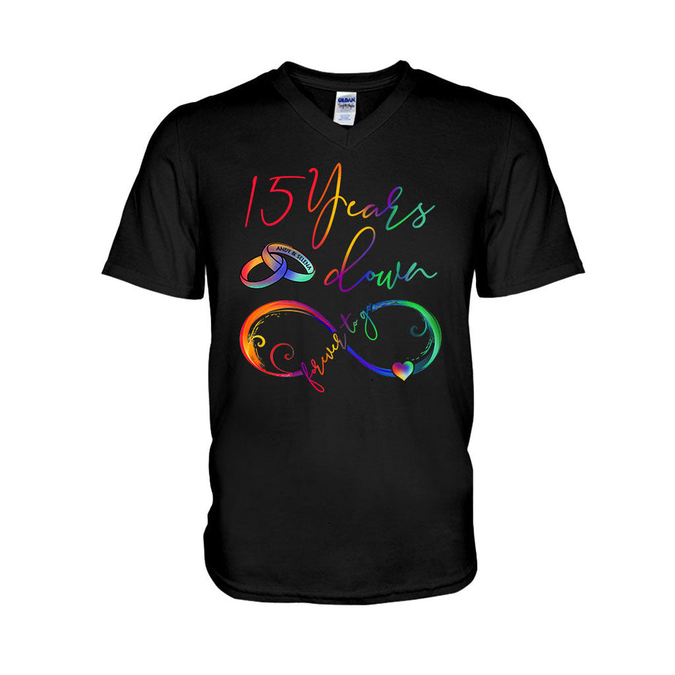 Forever To Go - Personalized Couple T-shirt and Hoodie