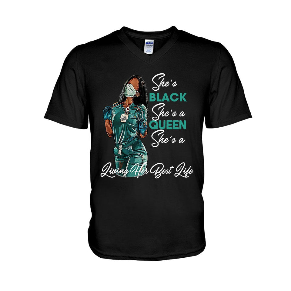 Black Queen - Personalized African American T-shirt and Hoodie 1121