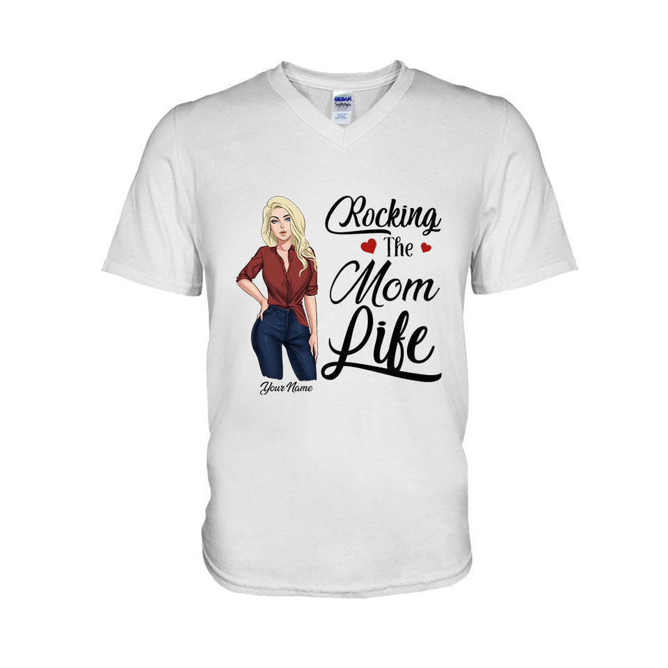 Rocking The Mom Life - Personalized T-shirt and Hoodie