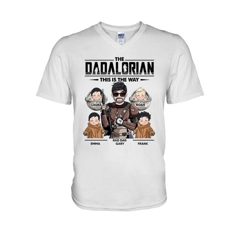 This Is The Way Dadalorian Mamalorian - Personalized Father T-shirt and Hoodie