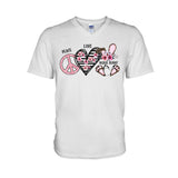 Peace Love Nurse Bunny - Personalized T-shirt and Hoodie