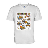 God Says I Am And Construction Car - Personalized Kid T-shirt And Hoodie
