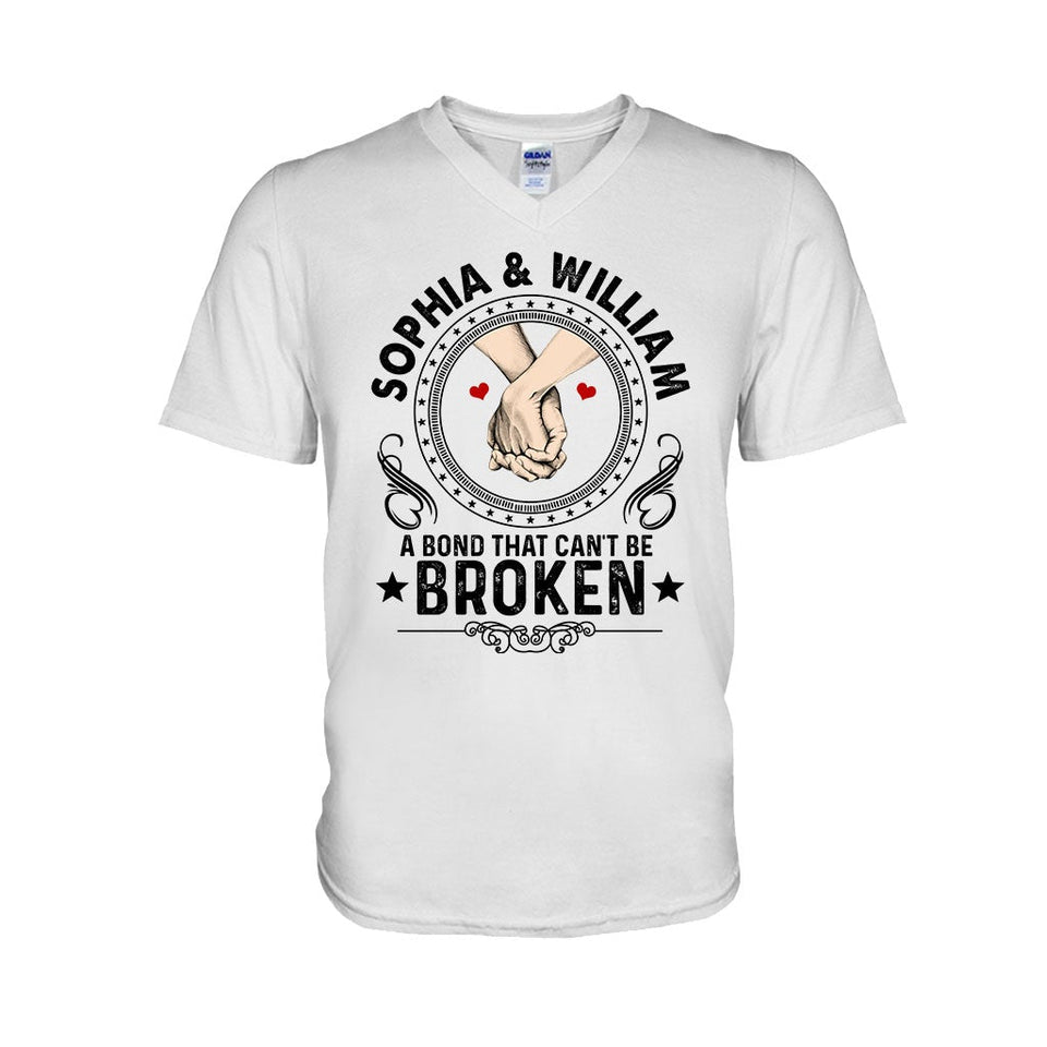 A Bond That Can't Be Broken - Personalized Couple T-shirt and Hoodie