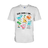 For Grandson Dinosaur I Am - Personalized grandson T-shirt And Hoodie